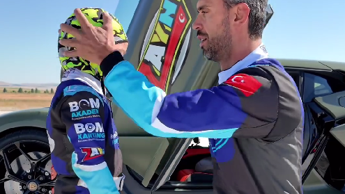 Kenan Sofuoglu and his son